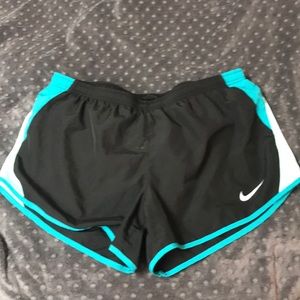 Black with blue edges Nike shorts